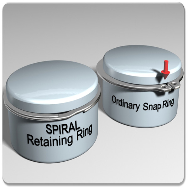 » Reliable Supplier Metal Seal Retaining Ring - Light Duty Single Turn External Spiral Retaining Rings – Lisheng Spring detail pictures